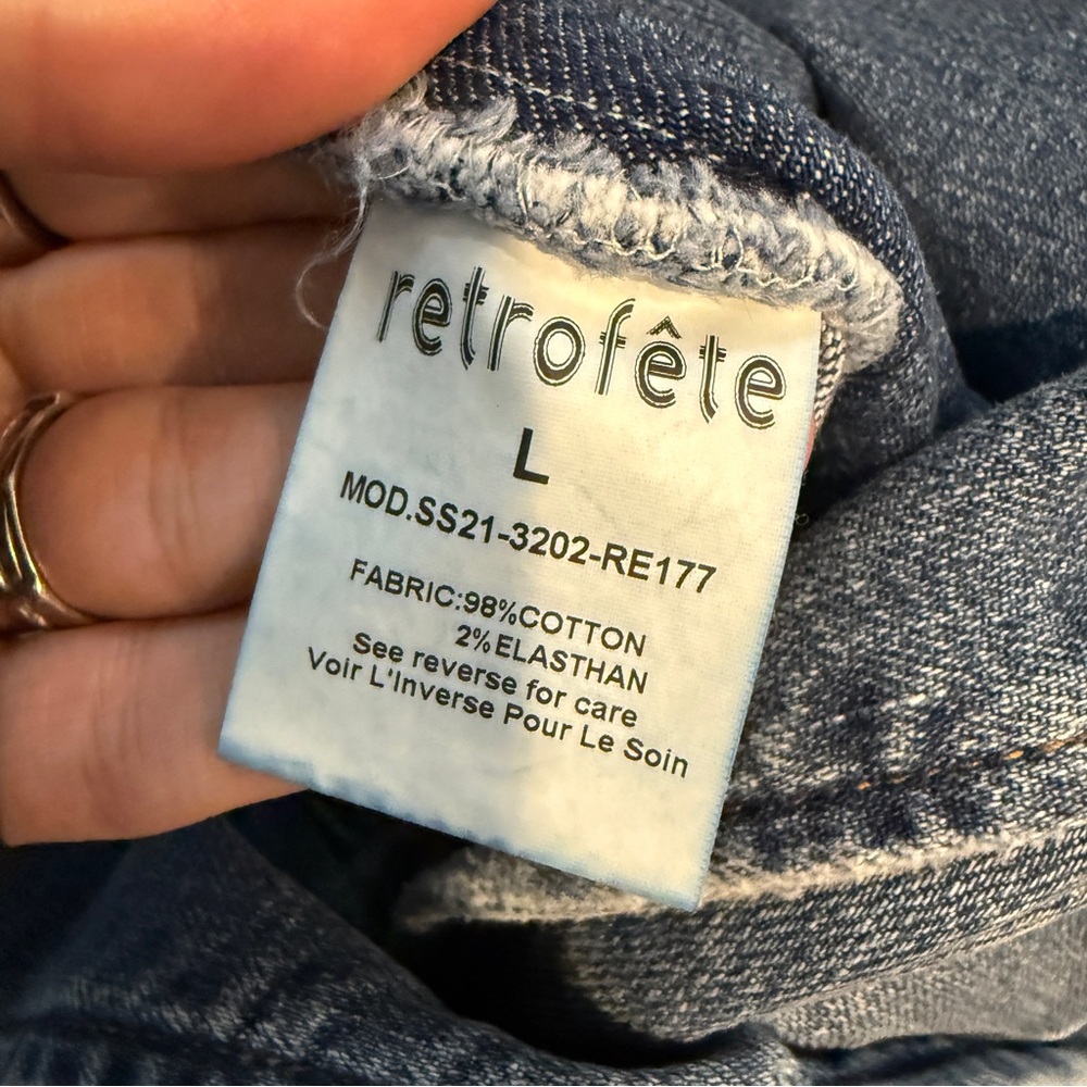NWT Retrofete Gia Dress in Denim - Picture 7 of 8